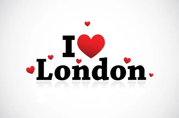 I love London icon — Stock Vector