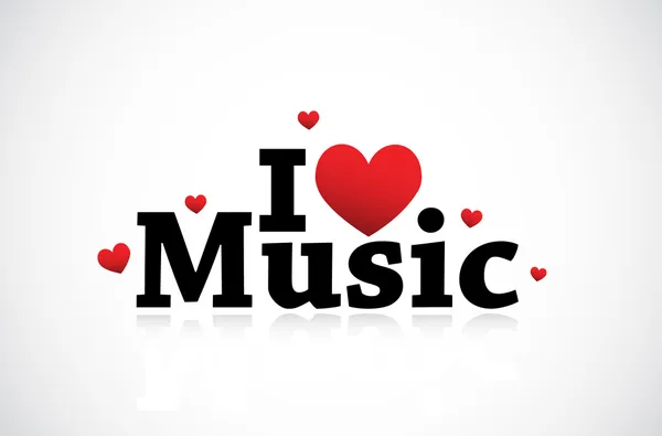 Musique amour — Image vectorielle