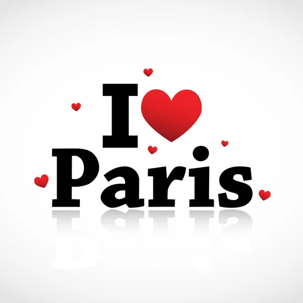 Paris, ich liebe dich. — Stockvektor