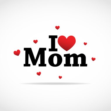 I love Mom icon clipart