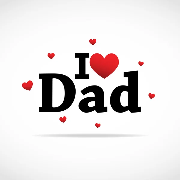 Amo l'icona di papà . — Vettoriale Stock