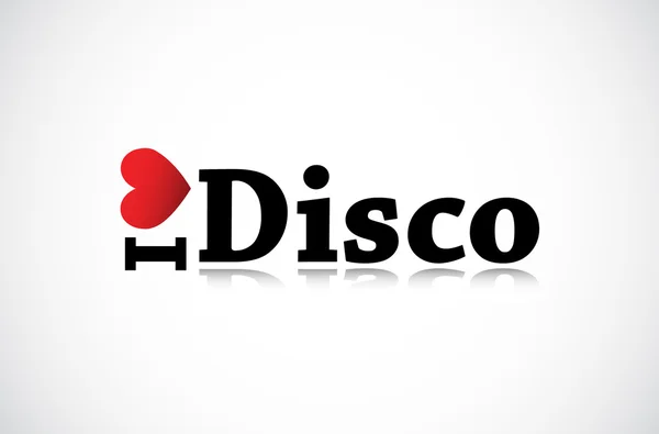 Ben disco aşk — Stok Vektör
