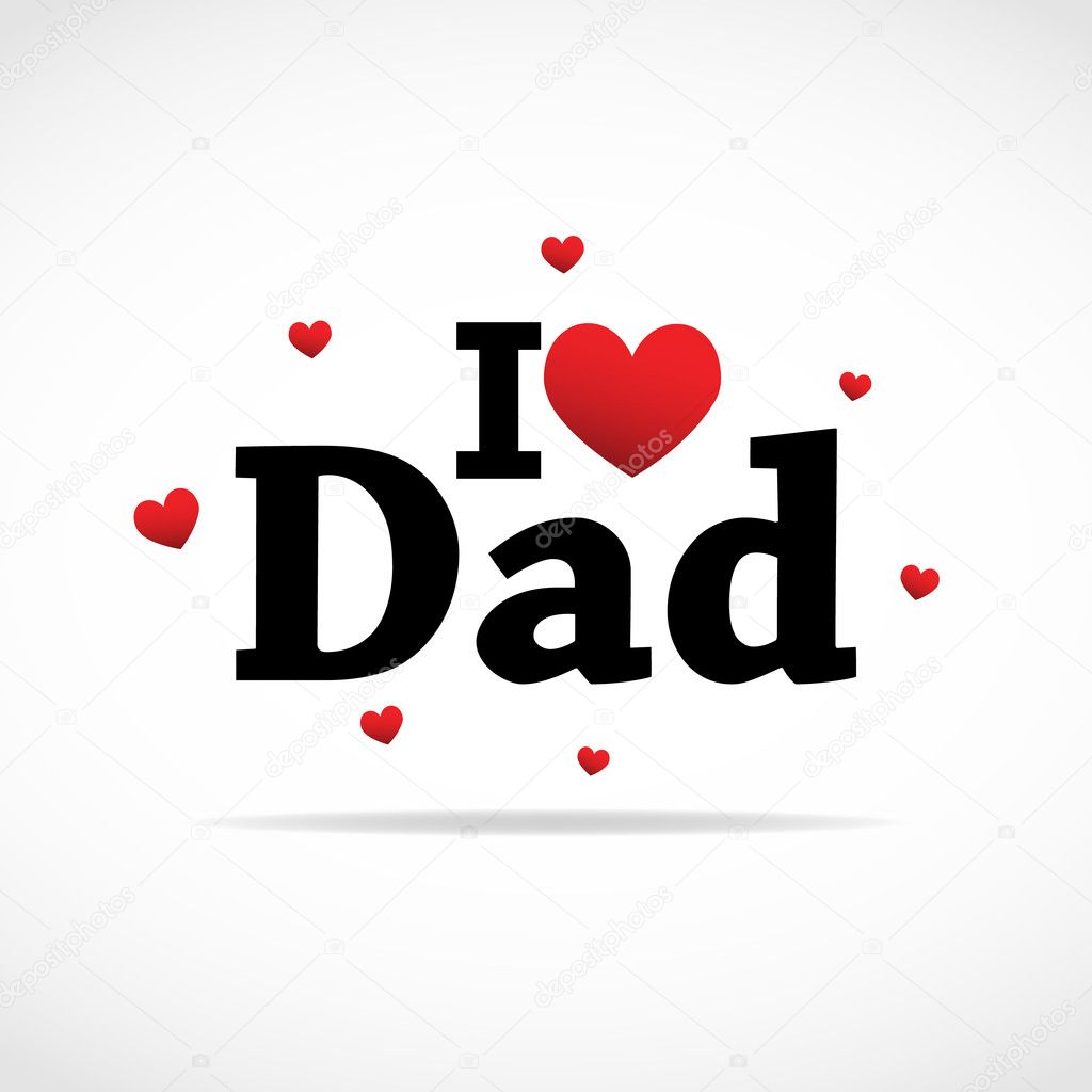 Download I love Dad icon. — Stock Vector #7217590