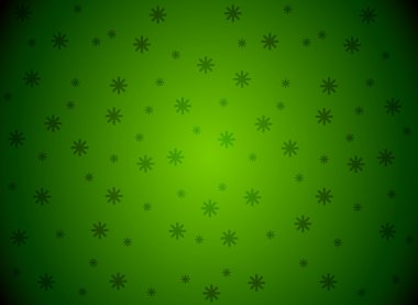 Snowflakes green Vector background clipart