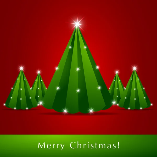 信天翁圣诞树 — 图库矢量图片