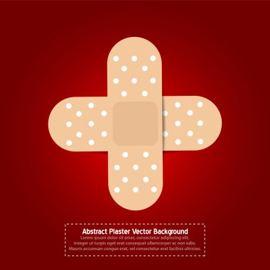 Crossed Band aids vector background clipart