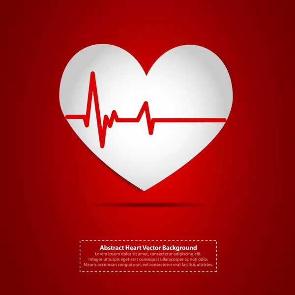 Kalp kalp atışı simgesiyle — Stok Vektör