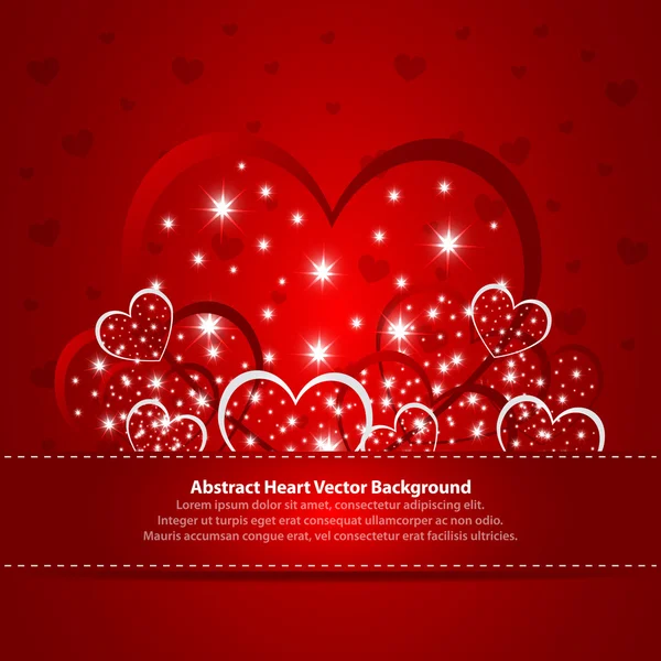 Absract background with hearts — Stock Vector