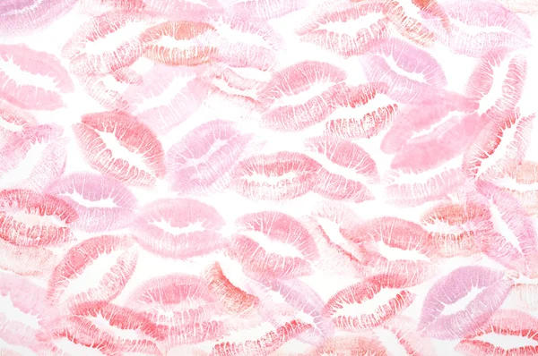 Print of kisses — Stockfoto