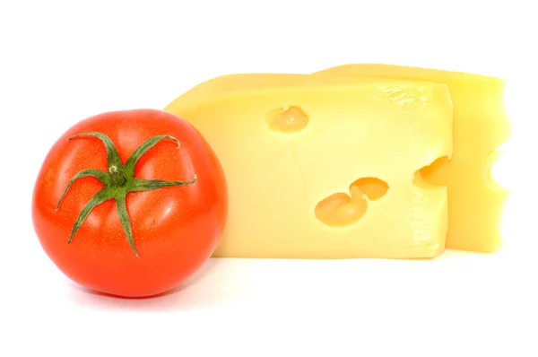 Queijo e tomate — Fotografia de Stock