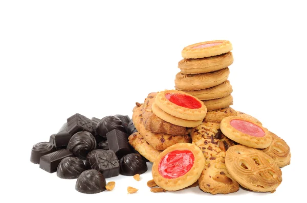 Chocolates y galletas —  Fotos de Stock