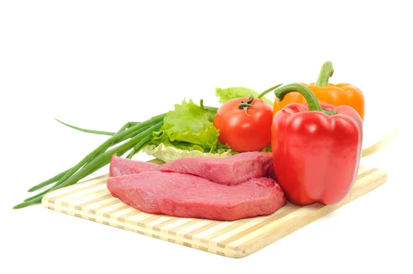Hovězí maso a zelenina — Stock fotografie