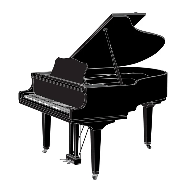 Vector Piano — Stock Vector