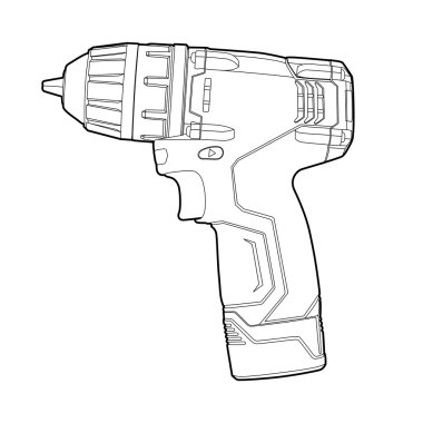 Cordless Drill clipart