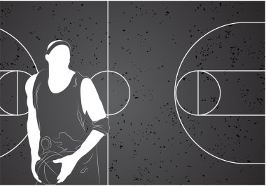 Basketball player clipart