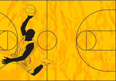 Basketball player clipart