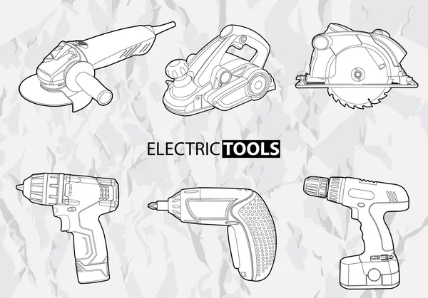 Elektriska verktyg — Stock vektor
