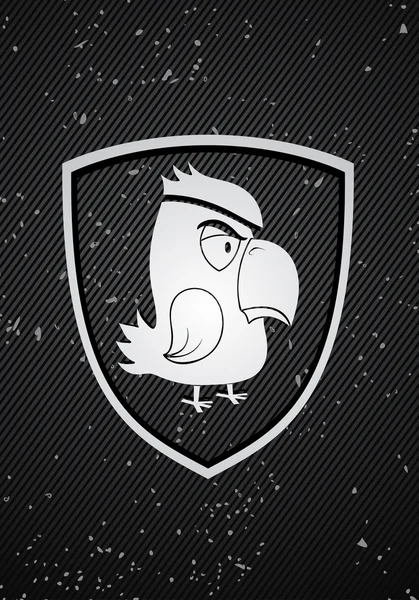 Papegaai badge — Stockvector