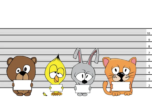 Cartoon-Verhaftung — Stockvektor