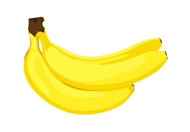 Ripe bananas clipart