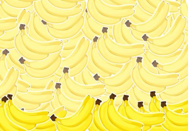 Ripe bananas clipart