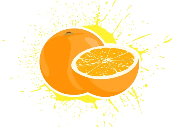 Oranges délicieuses — Image vectorielle