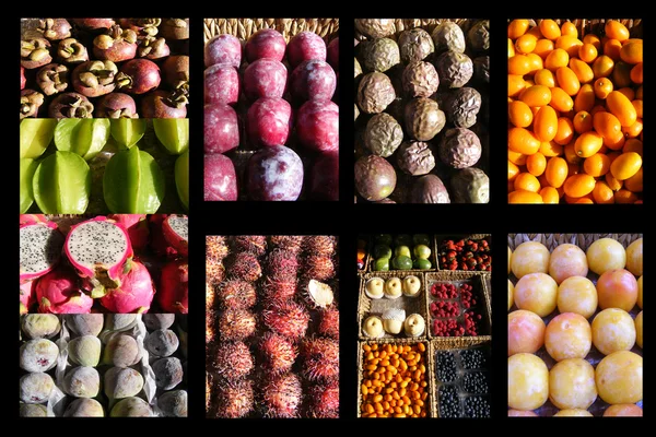 Collage fruits — Stock Photo, Image