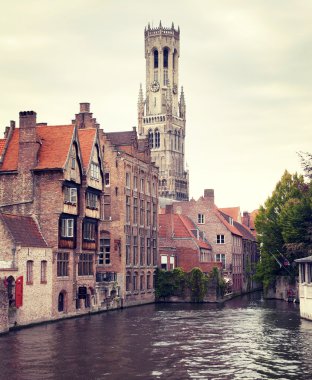 Medieval Belfry of Bruges clipart