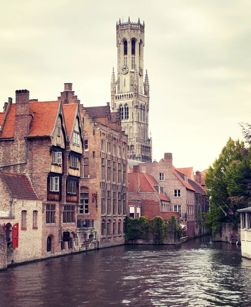 Middelalderlige Belfry af Brugge - Stock-foto
