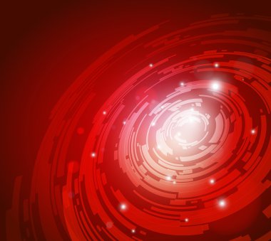 Abstract high tech red vector background