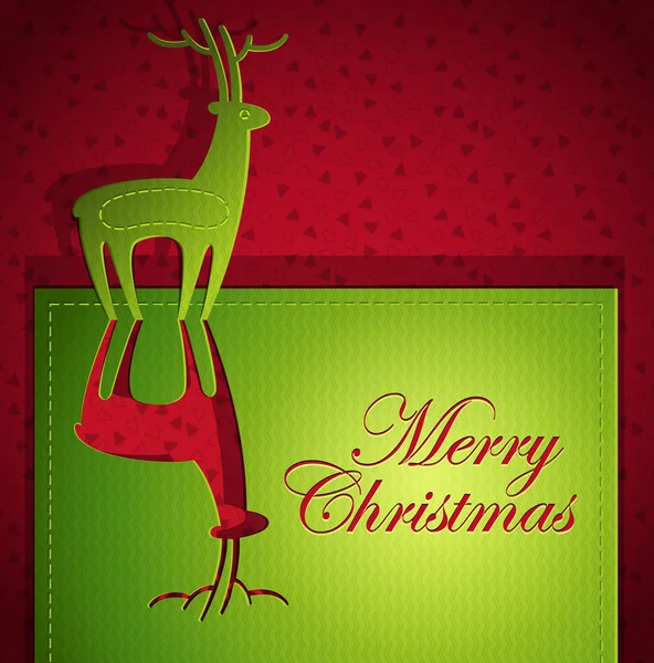 Diseño de tarjeta de felicitación creativa de Navidad — Vector de stock