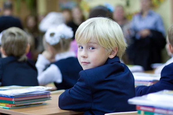 stock image Back in school - boy in the classroom