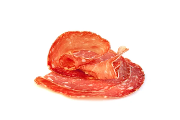 Italiaanse gastronomische gerechten - salami — Stockfoto