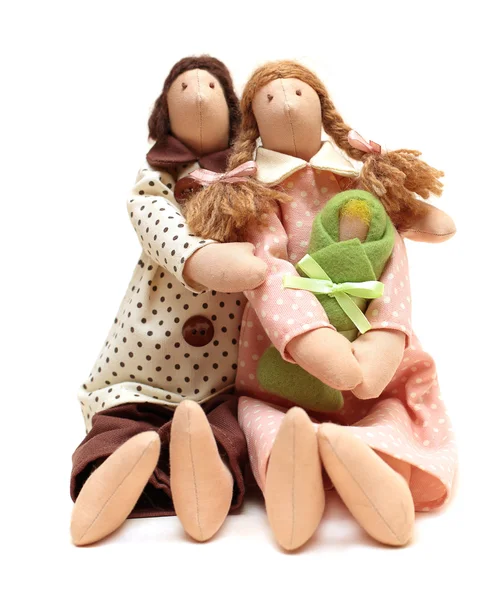 Traditionele familie liefde concept - vader, moeder en pasgeboren bab — Stockfoto