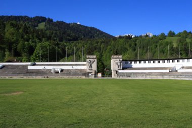 Garmish-partenkirhen yılında olimpiyat kayak stadyum (almanya)