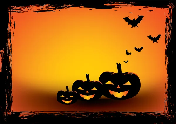 Affiche Grunge Halloween . — Image vectorielle