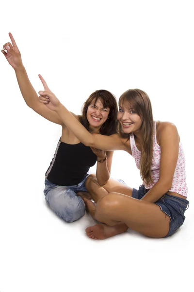 Két fiatal barátom lány boldogság — Stock Fotó