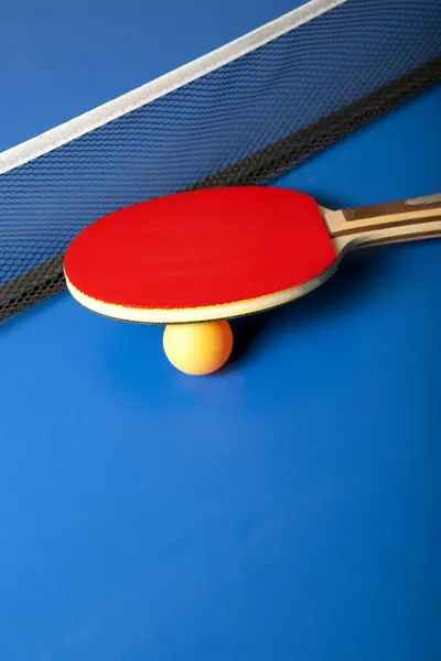 Tischtennis- oder Tischtennisschläger — Stockfoto