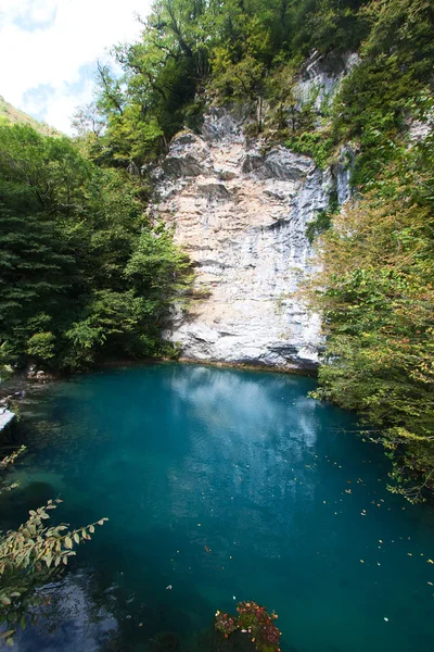 stock image A Blue lake in mountains