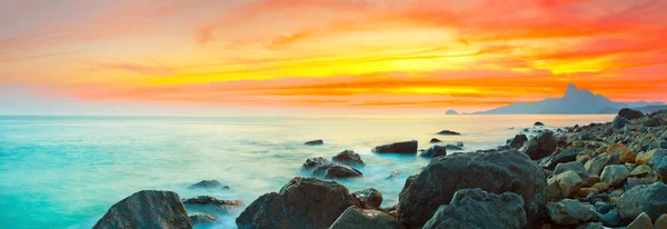 Sunset panorama Stock Photo