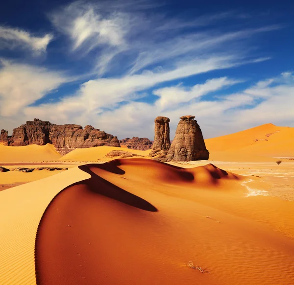 Pustyni Sahara, Algieria — Zdjęcie stockowe