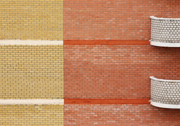 Abstract modern brick house — Stock Photo, Image