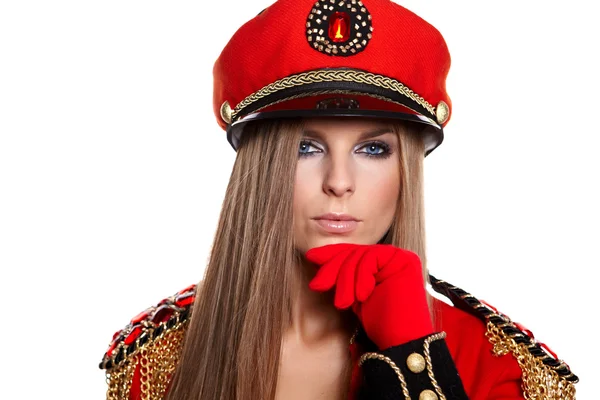 섹시 모델 착용 룩 유니폼 — 스톡 사진