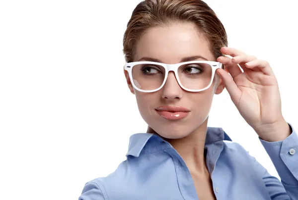 Business woman in glasses Stock Image
