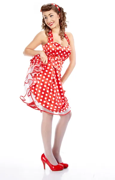 Pin-up girl. American style Stock Picture