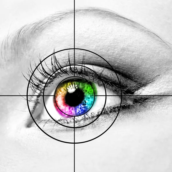 Eye and target — Stock Photo, Image