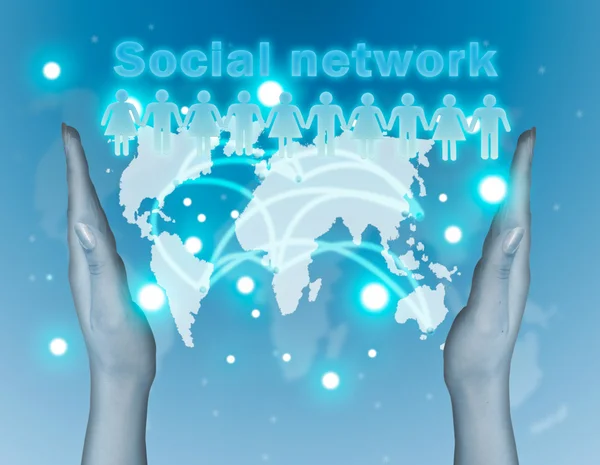 सामाजिक नेटवर्क संकल्पना — स्टॉक फोटो, इमेज
