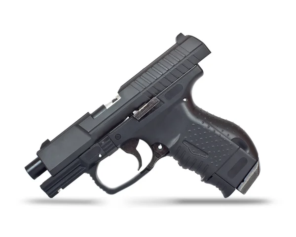Zwarte halve automatische pistool — Stockfoto
