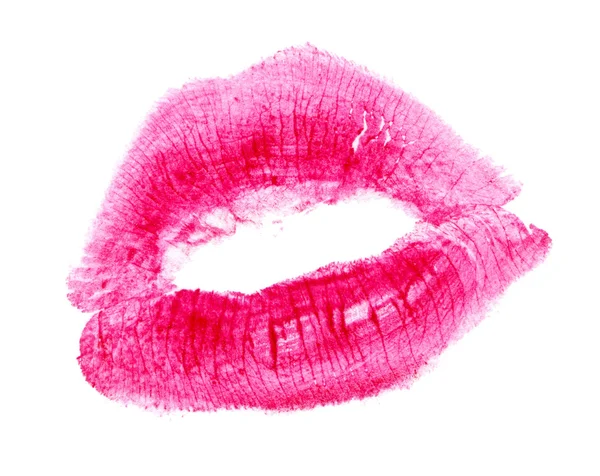 Женская печать поцелуя — стоковое фото