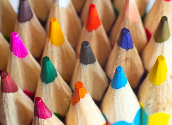 Colored pencils closeup — Stock Photo, Image